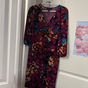 Alfani Multicolor Floral Midi Dress